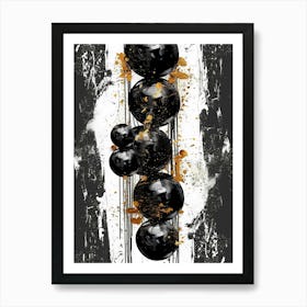 Black And Gold 112 Art Print