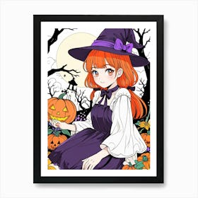 Halloween Witch 14 Art Print