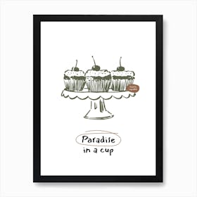 Paradise In A Cup Art Print