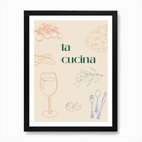 La Cucina Kitchen Poster Art Print