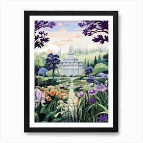 Alnwick Garden United Kingdom Modern Illustration 2 Art Print