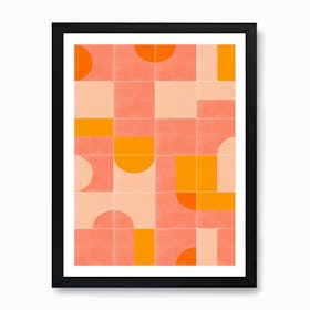 Retro Tiles 03 Art Print