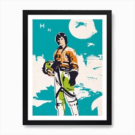 Retro Skywalker Art Print