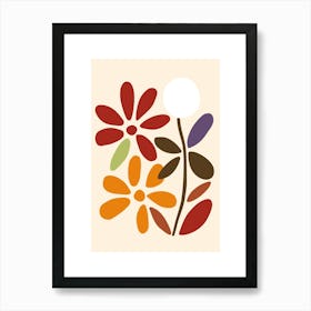 Autumn Flowers Art Print