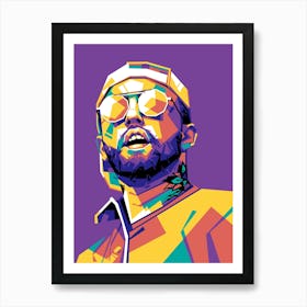 Mac Miller WPAP Art Print