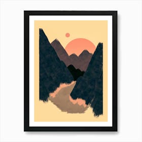A Painted Valley Art Print