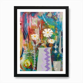 Mother's Day Still Life With Daisies Art Print