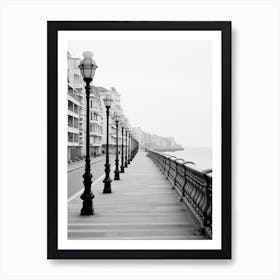 Gijon, Spain, Black And White Analogue Photography 3 Art Print