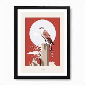 Minimalist Osprey 1 Bird Poster Art Print