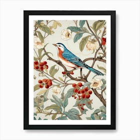 Bird On A Branch 50 Art Print