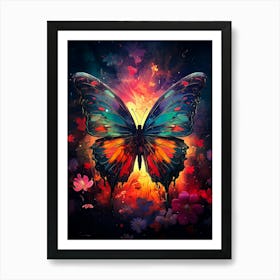 Butterfly In The Garden Art Print