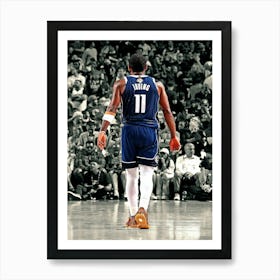 Kyrie Irving Of The Dallas Mavericks Looks On During The Game Against The Boston Celtics Art Print