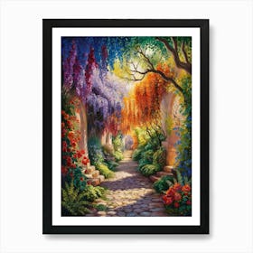 Wisteria Garden Art Print