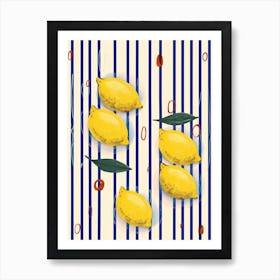 Summer Lemons 1 Art Print