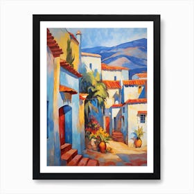 Chefchaouen Morocco 4 Fauvist Painting Art Print