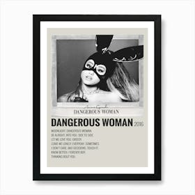 Ariana Grande Dangerous Woman 2016 Poster 1 Art Print