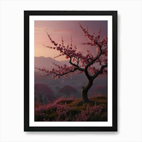 Cherry Blossom Tree Art Print