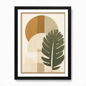 'Tropical Leaf' Boho Decor Art Print