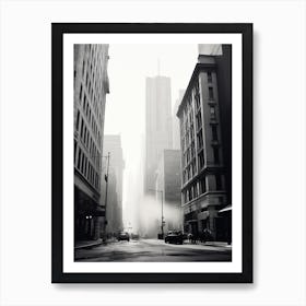 New York City, Black And White Analogue Photograph 1 Art Print