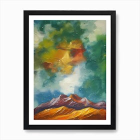 Gloomy Mountain Art Print