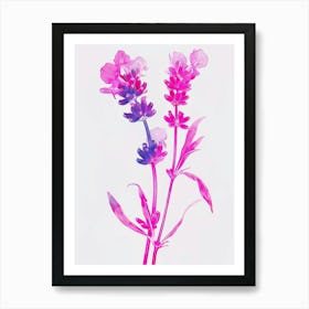 Hot Pink Lavender Affiche