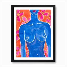 Blue Nude Art Print