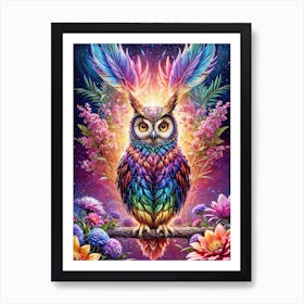 Magical Owl Art Print