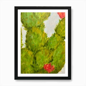 Prickly Pear oil on canvas 4 Art Print