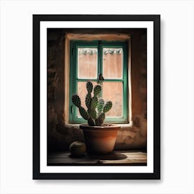 Peyote Cactus Window 1 Art Print