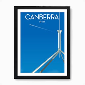 Canberra By Air Travel poster Art Print