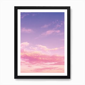 Pink Sunset Sky Art Print