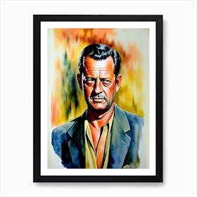 William Holden In The Bridge On The River Kwai Art Print