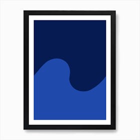 Wave Swirl Deep Sea Art Print