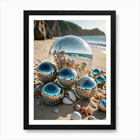 Sea Shells On The Beach Art Print