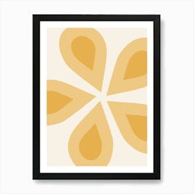 Mustard Yellow Floral Art Print