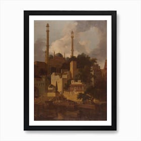 Aurangzeb’s Mosque, Thomas Daniell Art Print