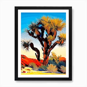Joshua Tree By Desert Spring Nat Viga Style  (4) Art Print