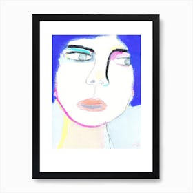 Klein Blue Klara Art Print