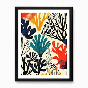 Corals And Seaweed 1 Art Print