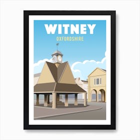 Witney Market Cross Art Print