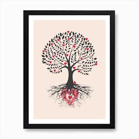 Love Harvest Drawing Tree Of Life Art Print