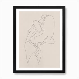 E5 Nude Pastel Art Print