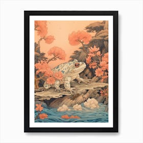 Vintage Japanese Toad 2 Art Print
