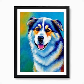 Alaskan Malamute 2 Fauvist Style Dog Art Print