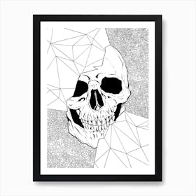 Skull With Triangles Art Print