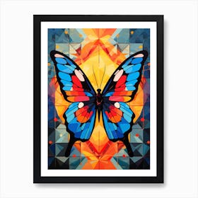 Butterfly Abstract Pop Art 5 Art Print