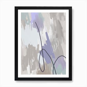 Lilac Dreams Abstract Art Print
