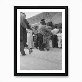 Native Spanish American Dance At Fiesta, Taos, New Mexico By Russell Lee Art Print