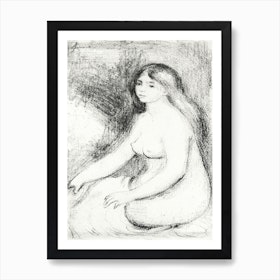 Seated Bather (1897), Pierre Auguste Renoir Art Print