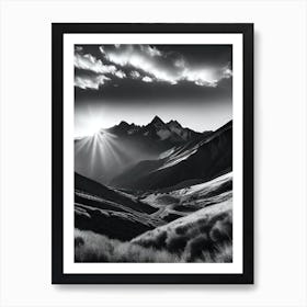 Black And White Landscape 7 Art Print